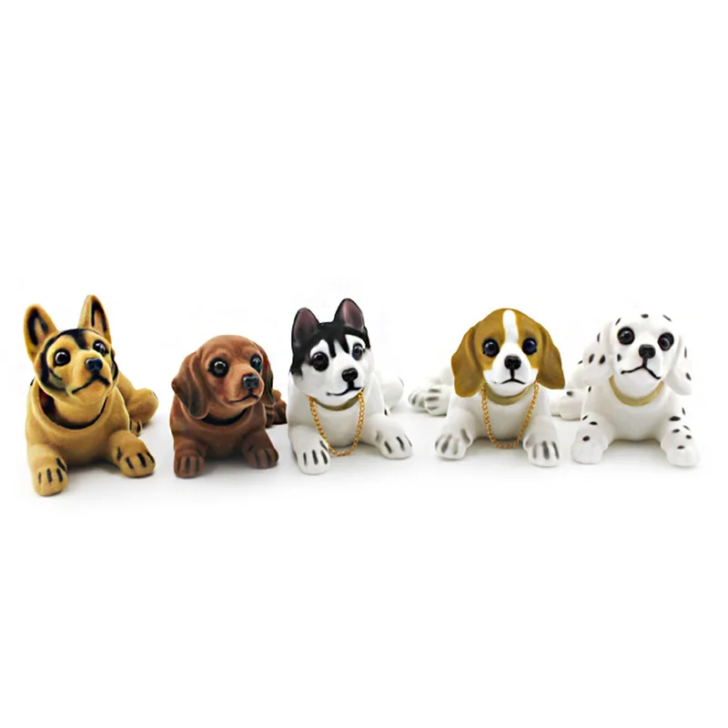 Beagles Lucky Dog качающаяся голова игрушка автомобиль домашний офис орнамент|Статуэтки