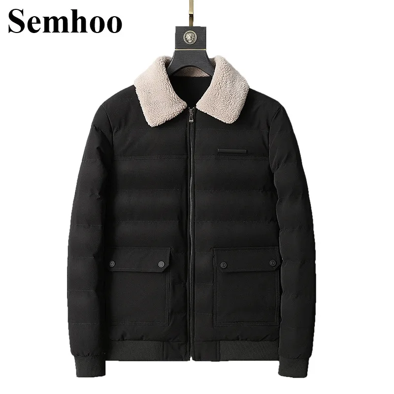 Новинка зимы 2019 мужское короткое хлопковое пальто куртка повседневное