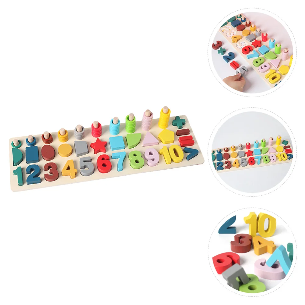 

1 Set Figure Shape Matching Playset Number Color Cognition for Boys Girls