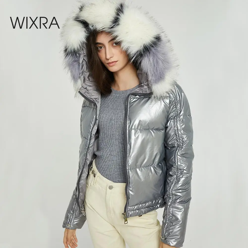 Wixra, женское плотное пальто с капюшоном, зима-осень, новые женские теплые стильные одноцветные куртки, повседневные парки