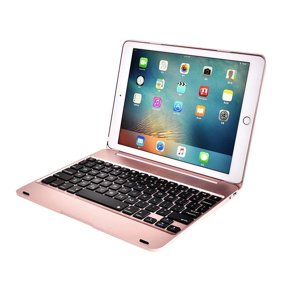 

Bluetooth Wireless Keyboard Case Cover For iPad Pro 9.7 Protector Cover For apple iPad Air 1/2 Foldable keyboard 78 key For iPad