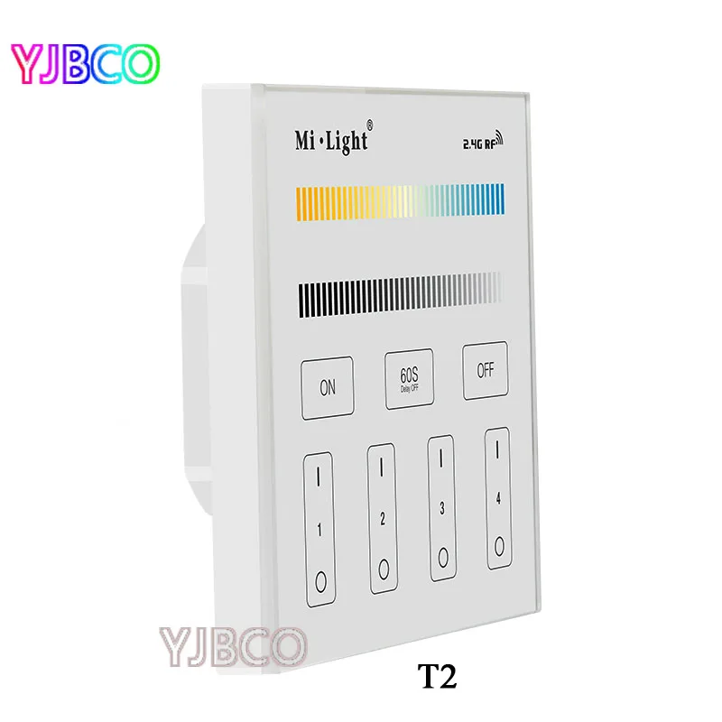 Умная сенсорная панель Miboxer 2 4G T1/T2/T3/T4 4-Zone светодиодный диммер с контроллером