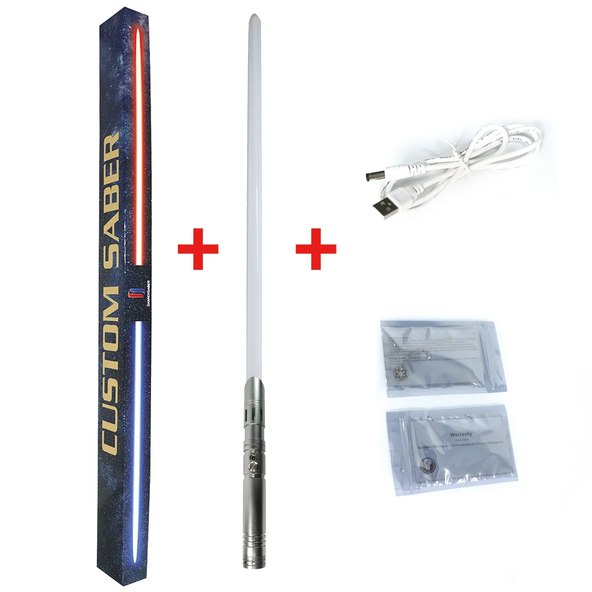 LGT-sable de luz con empuñadura de Metal, fuentes de sonido con 9 sable de luz, oscilación suave y sensible, infinita, cambia de Color-5