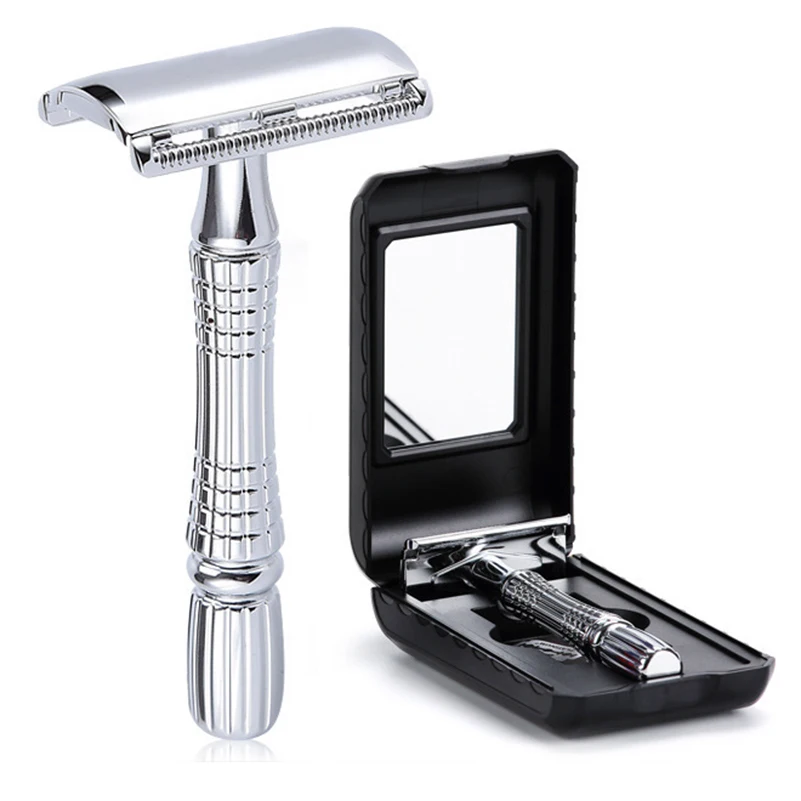 Безопасная бритва BAILI из хромированного сплава высшего качества с упаковкой