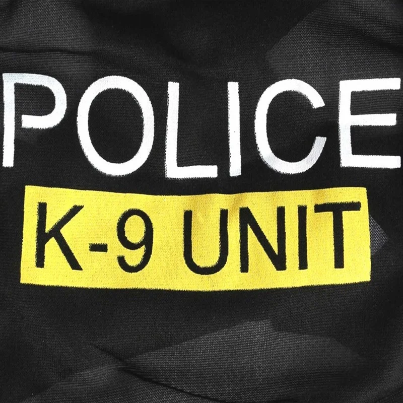 Полиции K-9 блок собака жилеты спортивные костюмы удобные черные полиэстер Одежда