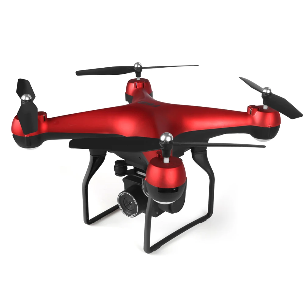 F68 игрушки HD камера трек полета Безголовый режим Дрон ABS Летающий RC Квадрокоптер оптический поток подарок в реальном времени широкий угол вертолет - Цвет: Red 4K