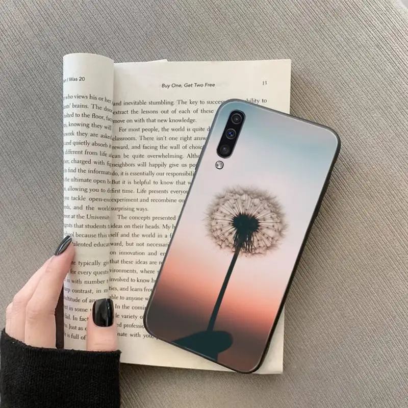 

Dandelion flying flower Phone Case For Samsung galaxy A S note 10 7 9 20 30 31 40 50 51 71 21 s ultra