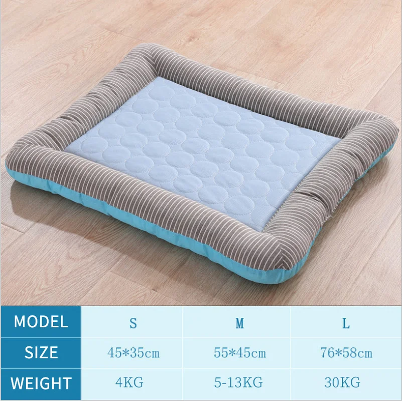 Summer Cooling Pet Dog Mat Ice Pad Sleeping Mats For Dogs Cats Kennel Top Quality Cool Cold Silk Bed | Дом и сад