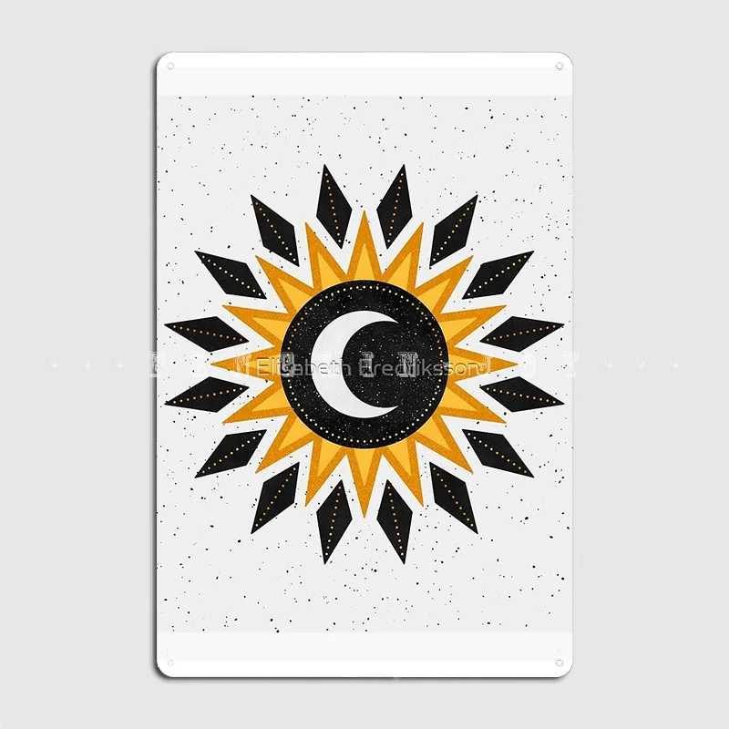 

The Sun The Moon 2 металлический знак, паб, клуб, бар, персонализированное украшение гаража, оловянный знак, плакат