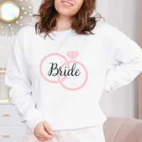 bride shower sweatshirt just married sweatshirt newly engaged honeymoon sweatshirt 100cotton bachelorette bridesmaids top