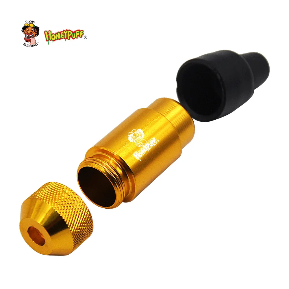 1 шт. алюминиевая металлическая курительная мини труба с резиновыми