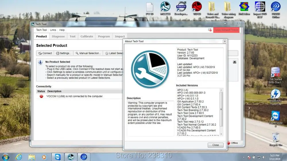 Для ноутбука panasonic CF52 установленный премиум технологический инструмент PTT 2.7.60 VCADS