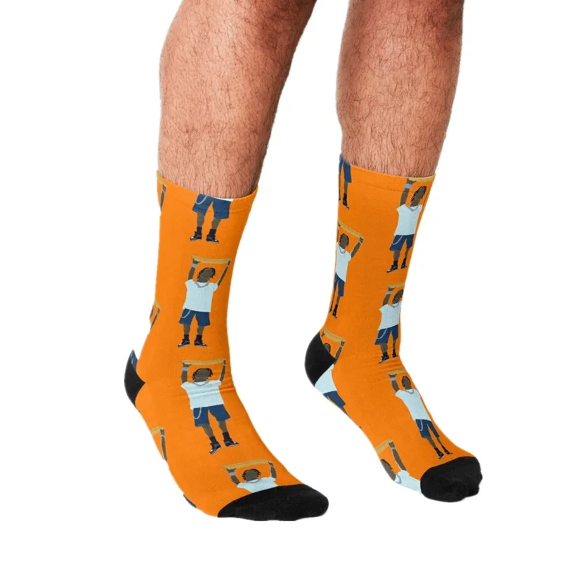 

2021 Funny Travis Scott Men's socks Meal pattern Printed rock hip hop Men Happy Socks boys street style Crazy Socks for men