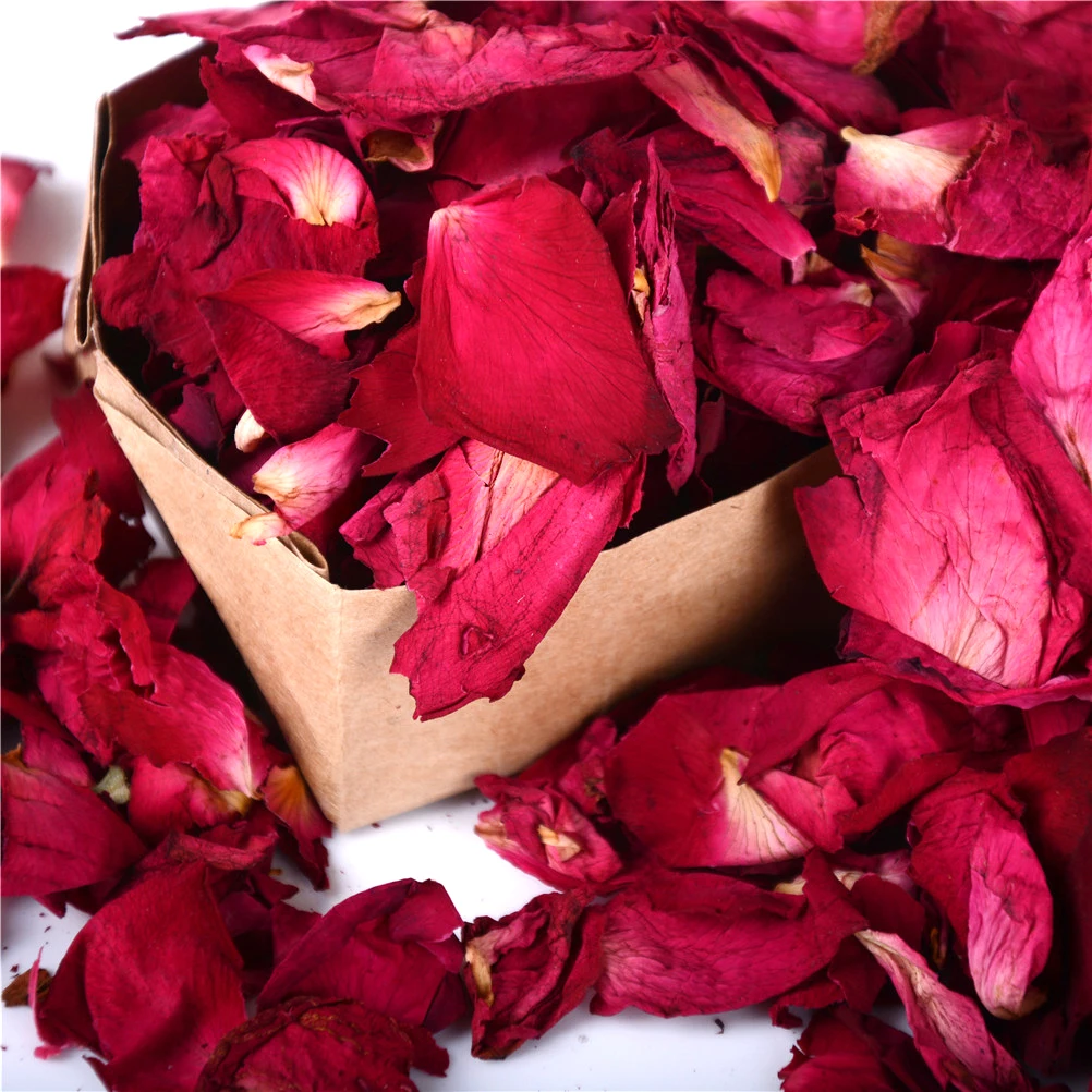 

50/100g Natural Dry Flower Fragrant Dried Rose Petals Bath Spa Shower Tool Whitening Bath Beauty Body Foot Skin Care