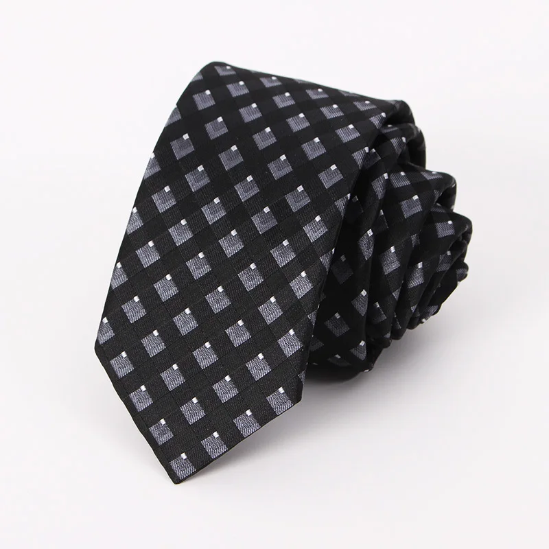 

6.5cm Adult Neck Ties for Mens Jacquard Woven Slim Business Wedding Neck Tie For Man Bridegroom Corbatas Custom LOGO