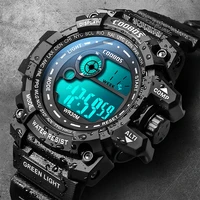 cool luminous men sport watch high end silicone strap military wrist watch led calendar waterproof digital watch reloj de hombre