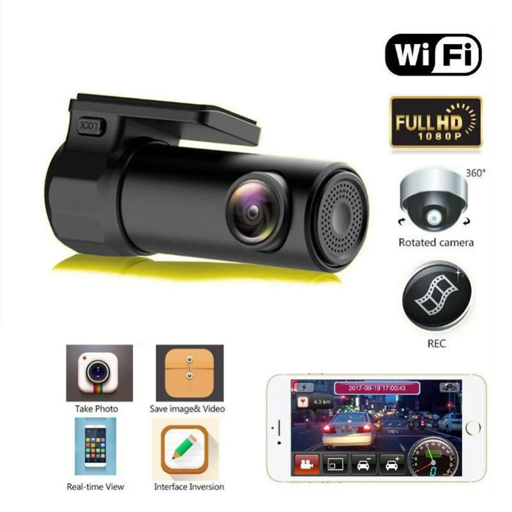 Мини-видеорегистратор 1080p автомобильная камера с Wi-Fi ночным видением скрытым