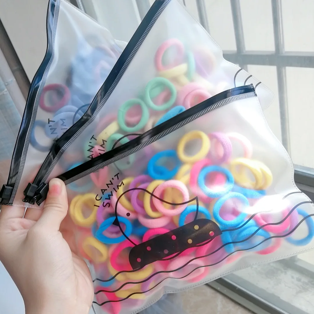 Fashion Fresh Candy-colored Towel Ring Hairs Rope High Elasticity Does Not Hurt Hair Children's Bands for Girls Clip | Детская