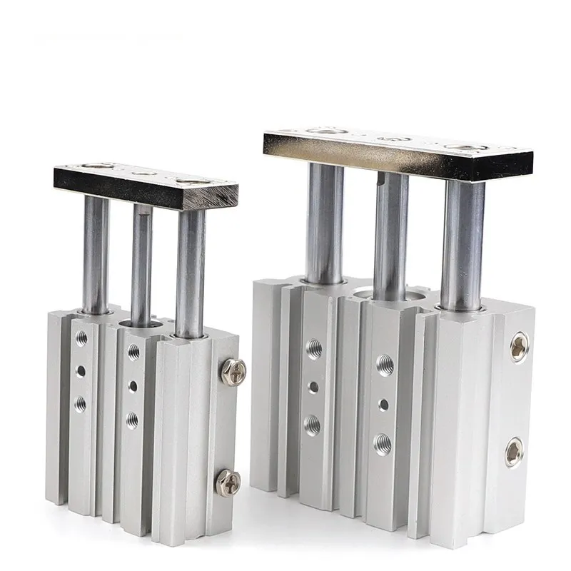 GOGO высококачественный двухсторонний 3-стержневой направляющий пневматический