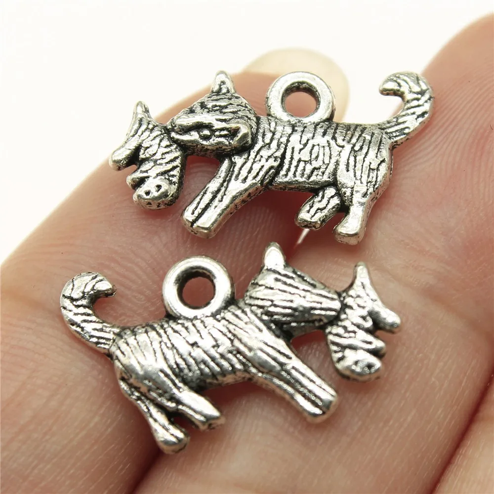 

120 шт., 21x12 мм, кошка с фотоэлементом для изготовления ювелирных изделий, античное серебряное покрытие, античная бронза, сделай сам, изготовле...