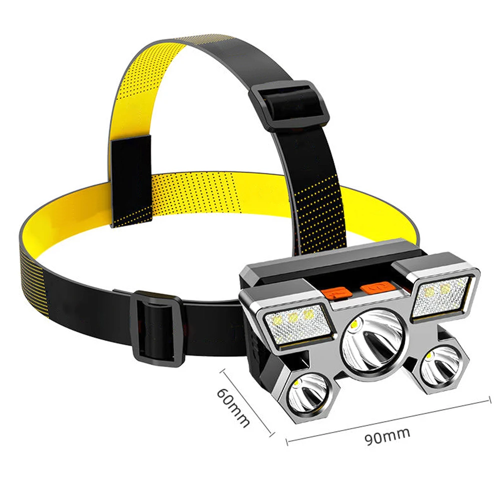 

350LM COB LED Headlamp Waterproof USB Rechargeable Head Light Portable Headlight Torch for Outdoor Night Fishing Hiking Lighting