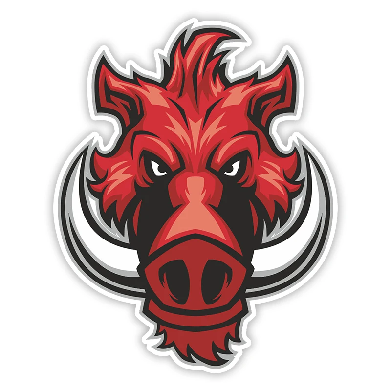 

Печатный самоклеющийся наклейки на авто Злой Кабан Свинья Свинья водонепроницаемые наклейки на машину стикер этикеты наклейки стайлинга автомобилей украшения на бампере автомобиля заднее стекло