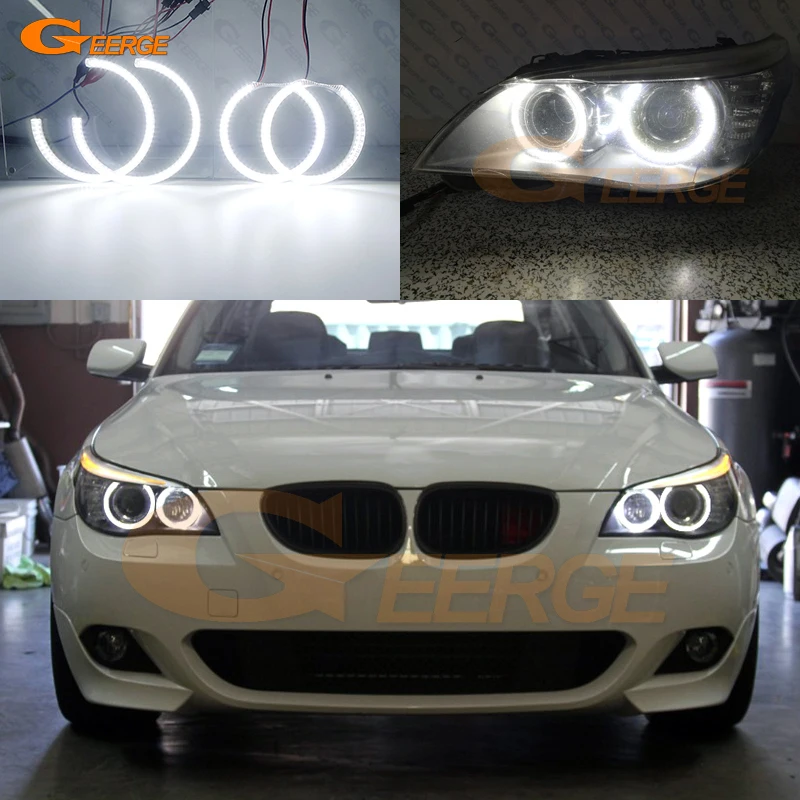 

Для BMW E60 E61 LCI 525i 528i 530i 535i 545i 550i M5 ультра яркий SMD СВЕТОДИОДНЫЙ ангельские глазки набор колец Дневной светильник для стайлинга автомобиля