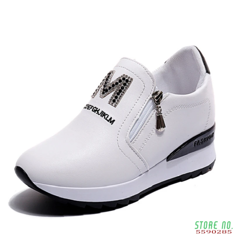 2020 new Fashion Breathable Sneakers Women Shoes Comfortable Casual Woman Platform Wedge Shoes hot sell women shoes Rubber