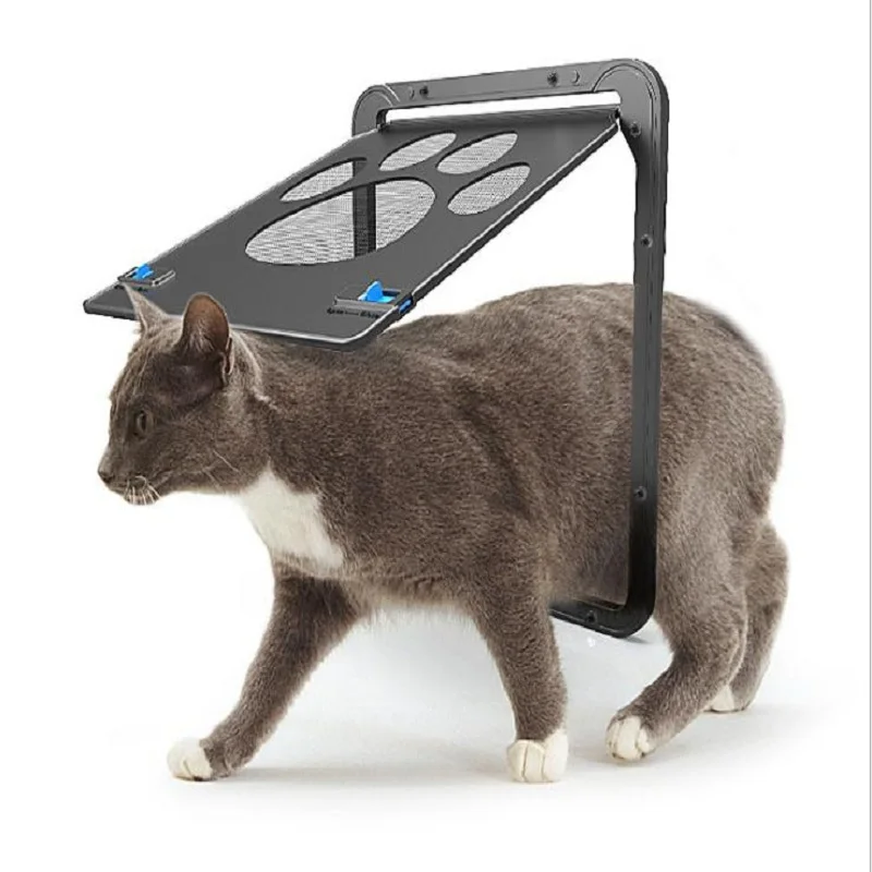 

Pet Door Safe Lockable Magnetic Screen Outdoor Dogs Cats Window Gate House Enter Freely Fashion Pretty Garden Dog Gate