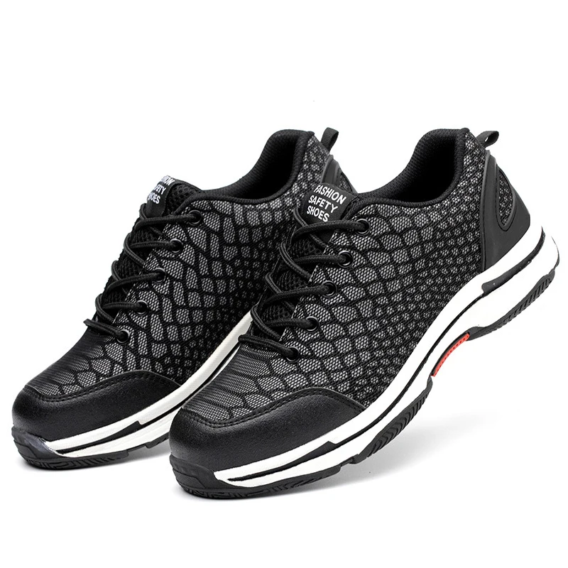 Steel Toe Safety Reflective Shoes Unisex Anti-Smashing Work Breathable Air Mesh Anti-piercing Protection | Безопасность и защита
