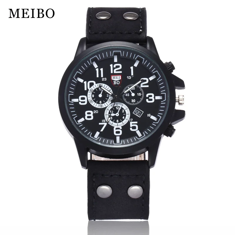 

2020 Fashion Hot Sale Watch Frosted Belt Calendar Casual Three Eyes Digital Scale Business Men's Quartz Watches