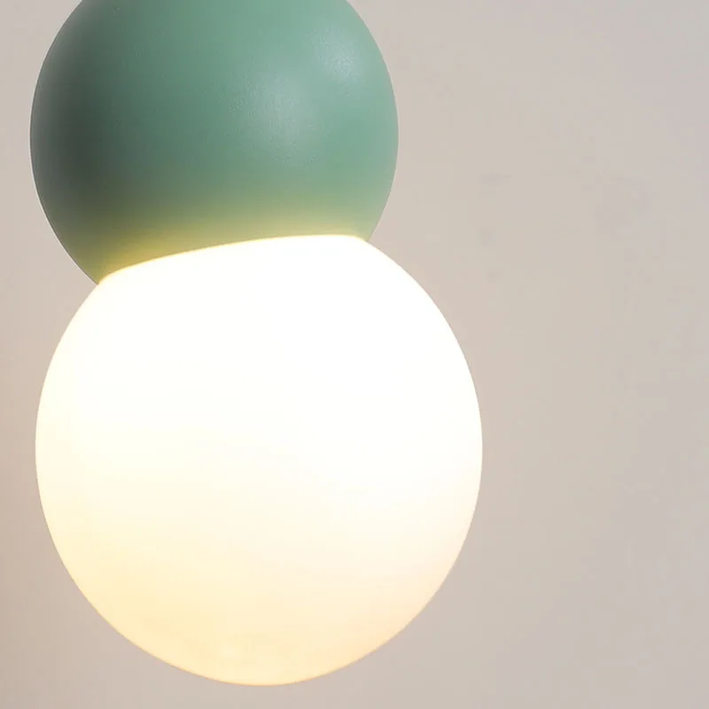 

Modern Web Celebrity INS Girl Creative Glass Chandelier Multi-Color Gourd Dining Room Bedroom Bed Magic Bean Lighting Lamps