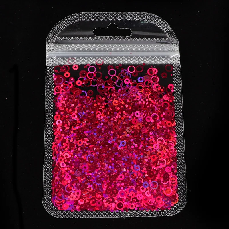 

Holographic Glitter Circle Shape Resin Filling Sequins Paillette for DIY UV Epoxy Resin Mold Decoration Nail Art Glitter Flakes