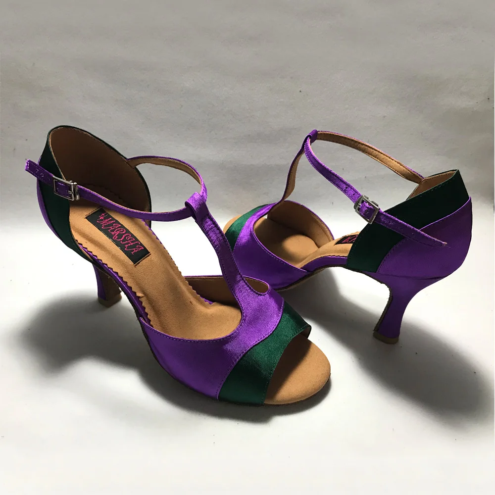 8 5 см каблук элегантные Туфли для латинских танцев женщин Латинской сальсы обувь