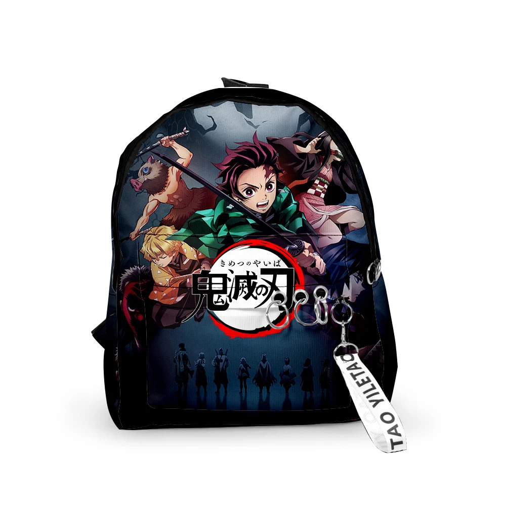 2021 demon slayer backpack kimetsu no yaiba cosplay tomioka giyuu mochila students school bags 3d anime accessories bags free global shipping