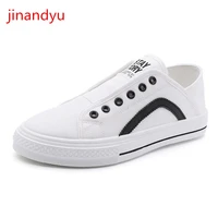 casuales black white canvas shoes man loafers mens slip on shoes summer men footwear zapatilla fashion breathable half slippers