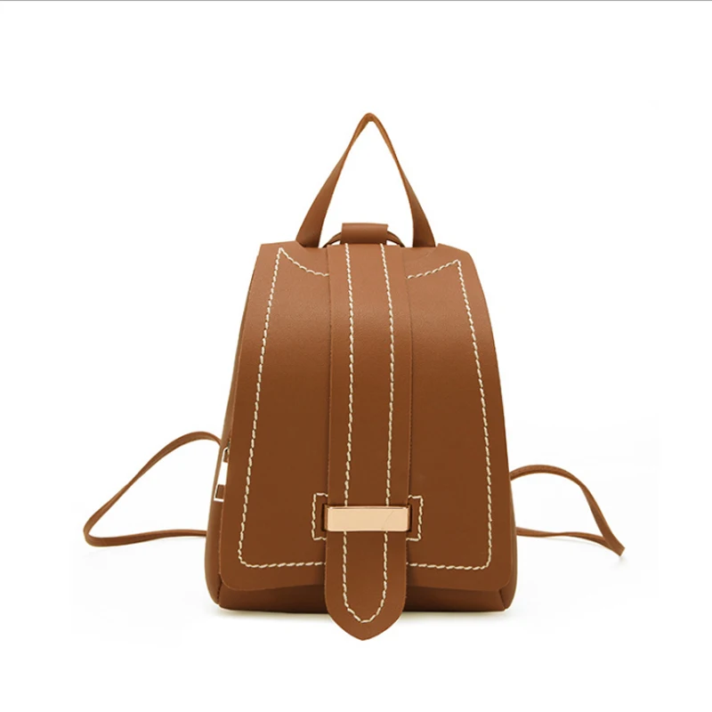 Модный мини рюкзак женская наплечная сумка из искусственной кожи школьный