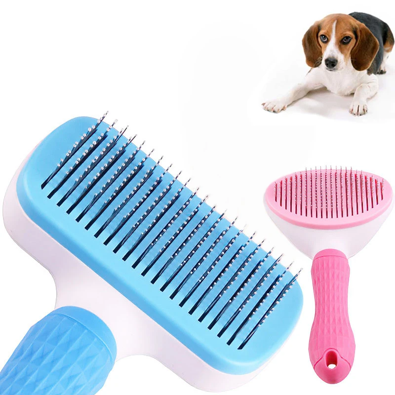 

Pet Supplies 2 Colors Dog Hair Comb Two Size Fine Needle Remove Floating Cat Hair Pet Grooming Brush Hair Remover Puppy Brushes