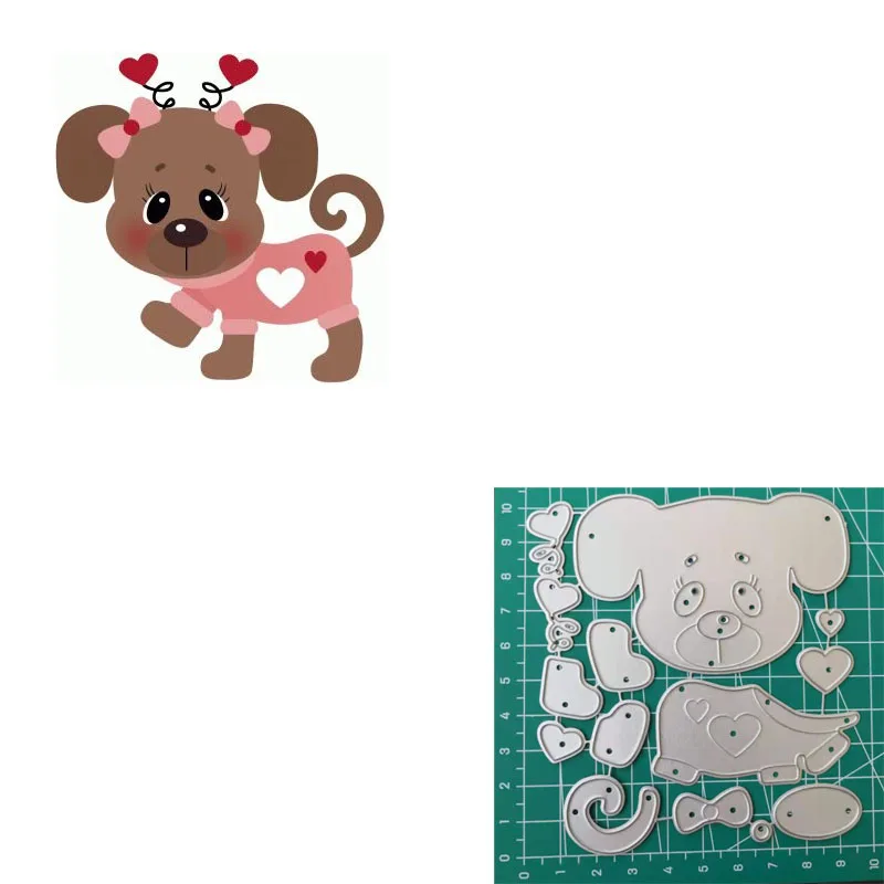 Рождественский трафарет для домашних животных с металлическими вырубками