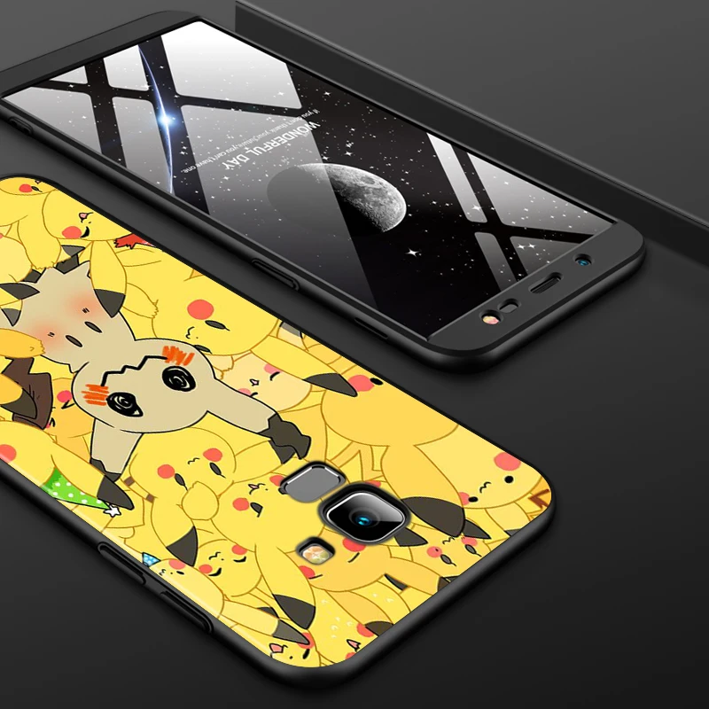 

Cute Cartoon Pikaqiu for Samsung Galaxy j8 j7 j6 j5 j4 j3 j2 Core Prime Star Duo Plus 2018 2017 2016 Black Phone Case
