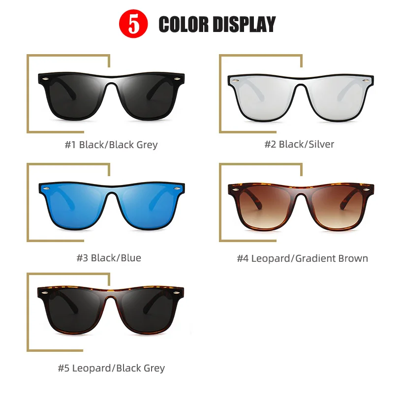 Модные квадратные солнцезащитные очки для мужчин и женщин в полной оправе