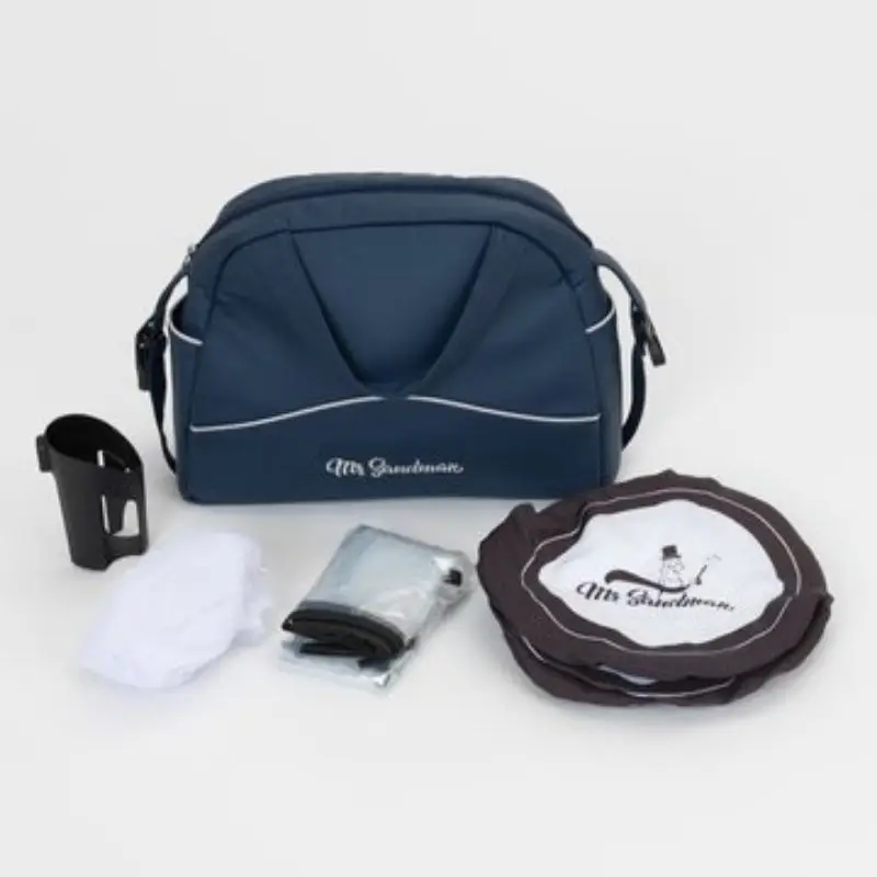 Коляска с люлькой Mr Sandman Польша из эко кожи для новорожденного красная