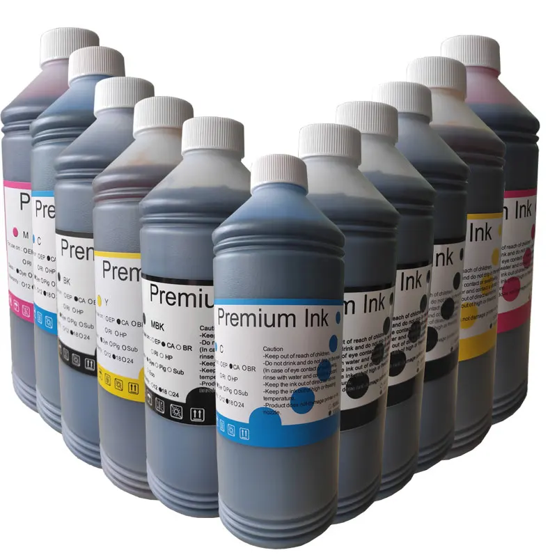 1000 мл Премиум чернила на водной основе для принтера Epson SureColor P6000 P8000 C LC VM VLM Y LK LLK и PK