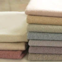 width 61 brushed wool polyester blend fabric for coat windbreaker curtains material by the half yard