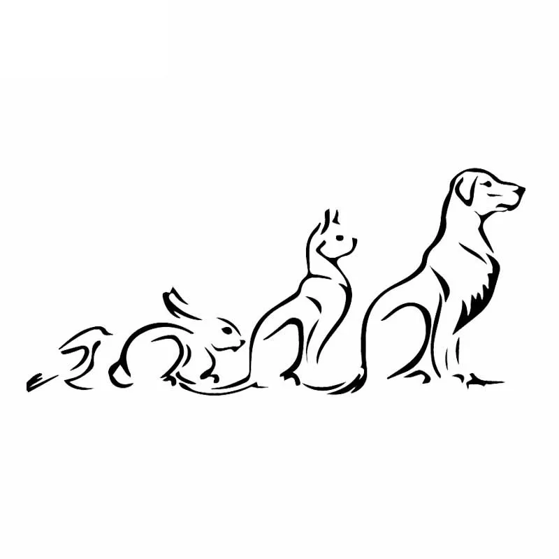 

Для кошек, собак, кроликов Pet Животные наклейки высокого качества украшение для стекла автомобиля личность Водонепроницаемая виниловая нак...