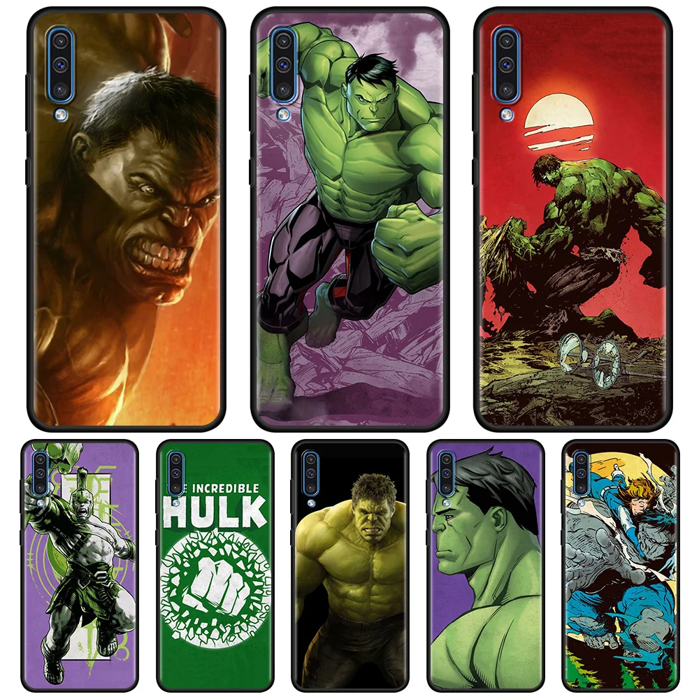 

For Samsung Galaxy A90 A70 A50 A30 A10 A20e A10e M31 M51 M30s M31s M11 M22 M32 M52 M62 Silicone Case Marvel Face of Hulk