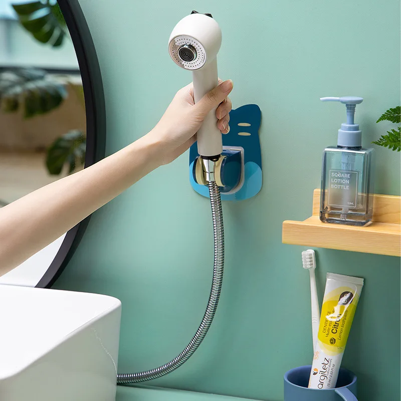 

1 Pcs Shower Head Holder For Bathroom Powerful Suction Shower Bracket Strong Shower Seat No Need To Punch