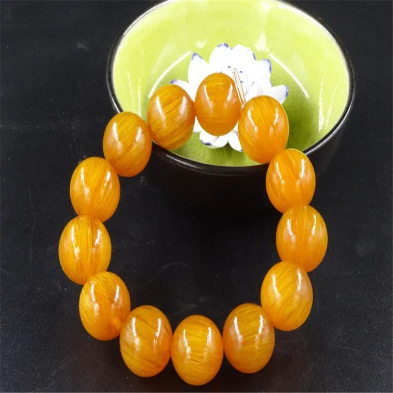 Коллекция редких натуральных изделий тибетский золотой браслет бусины ручной