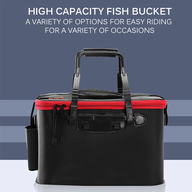 

EVA Fishing Bags 19/23/28/35L Collapsible Folding Thicken EVA Live Fish Box Tank Bucket Camping Outdoor Fishing Tackle Equipment