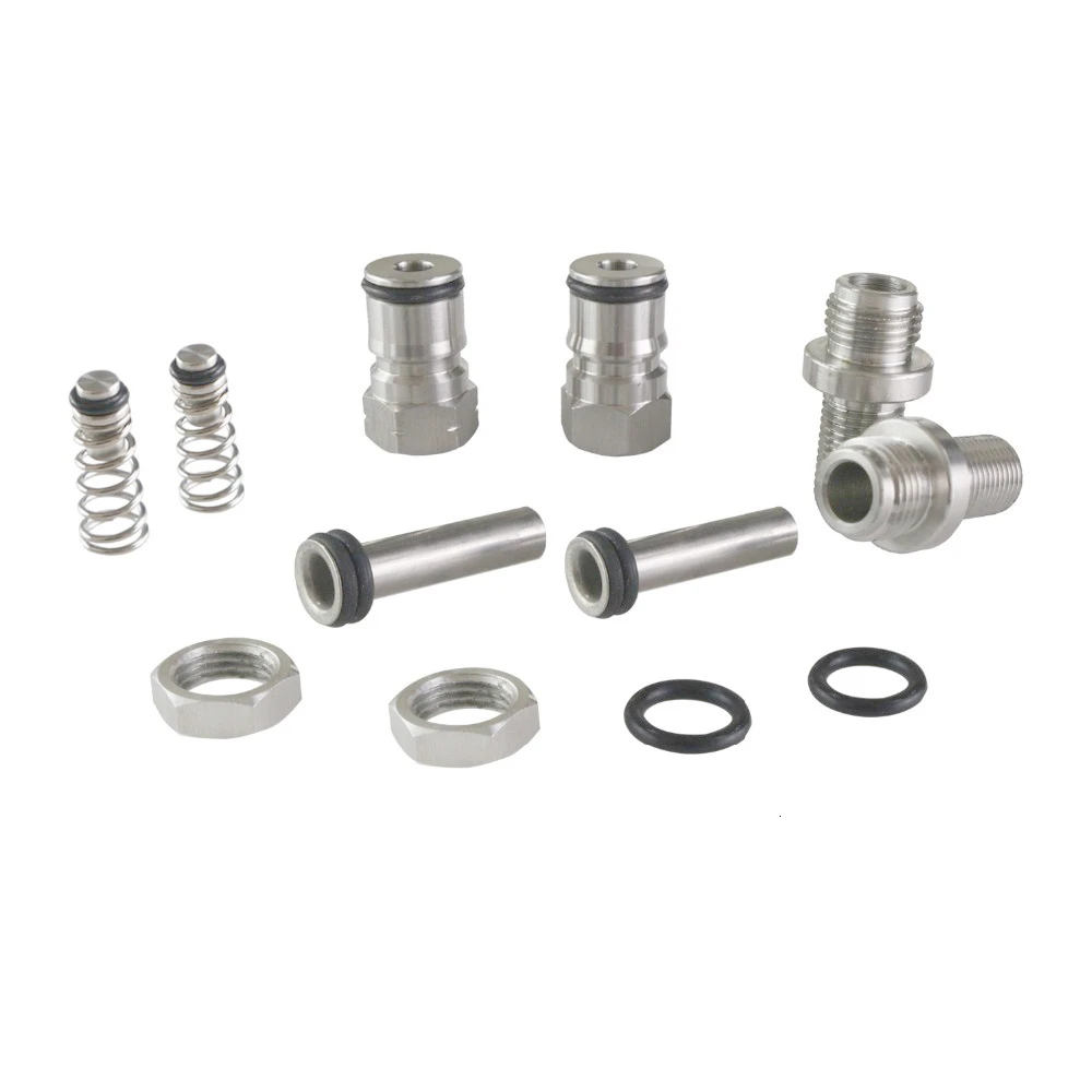 

19/32 Inch-18 Gas/Liquid Corny Keg Adapter Liquid And Gas Ball Lock Post With Poppets 1/4 Inch Male BSP Hex Nipple